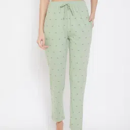 Okane Light Green Printed Pyjamas-picture-12