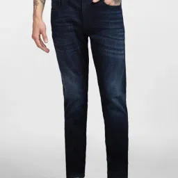Jack & Jones Dark Blue Cotton Skinny Fit Jeans-picture-27