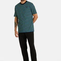 Puma Multi Cotton Regular Fit Striped T-Shirt & Shorts-picture-13