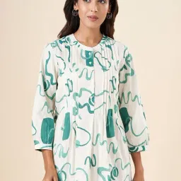 Akkriti by Pantaloons White Printed Top-picture-43