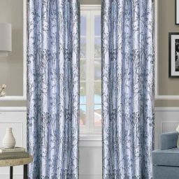 Romee Blue Polyester Floral Curtains and Sheers-picture-38