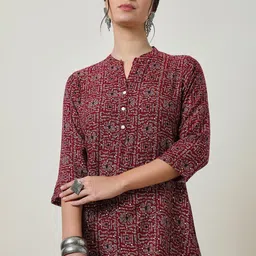 Soch Mandarin Collar Printed Tunic-picture-35