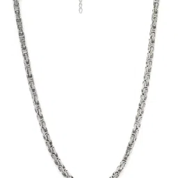Karatcart Silver Tone Link Chain Necklace image 4