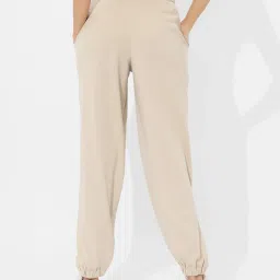 The Souled Store Off White Relaxed Track Pants image 4