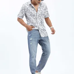 showoffff SHOWOFF Blue Denim Regular fit Solid Jeans image 4