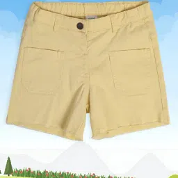 MINIKLUB Girls Yellow Solid 1 Shorts-picture-17