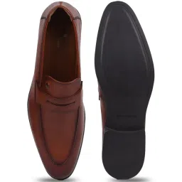 Louis Philippe Men's Brown Formal Loafers image 4