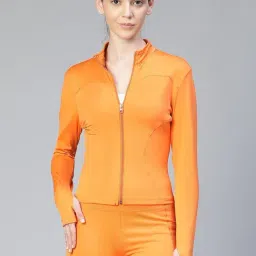 ATHLISIS Orange Polyester Solid Sports Jacket-picture-33