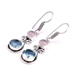 AAR Jewels Silver-Plated Alloy Tourmaline Drop Earrings-image-76