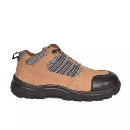 Allen Cooper Steel Toe Safety Shoes Low Ankle Antistatic PU Sole Size 9 UK/India Brown, AC-9005-picture-11