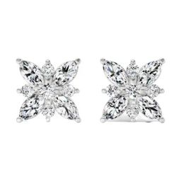 Sparkles Lab Grown Diamond 14k (585) White Gold Earrings for Women-picture-49