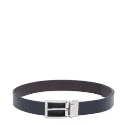 United Colors of Benetton Wine & Navy Leather Solid Reversible Belt image 2