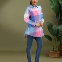 Cotton Culture Multicolor Regular Fit Geometric Tunic image 4