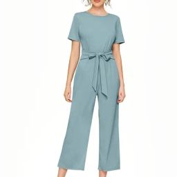 Odette Blue Midi Length Jumpsuit-picture-3