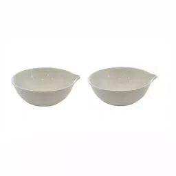 RANDHAWA GLOBAL Glazed Porcelain Evaporating Dish 100 mm Dia with Spout, RG-EDS (Pack of 4 Pcs) image 1