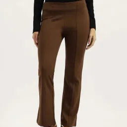 United Colors of Benetton Brown Mid Rise Trousers-image-89