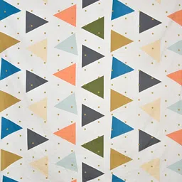 RRC White & Blue Geometric Printed Double Duvet Cover image 4