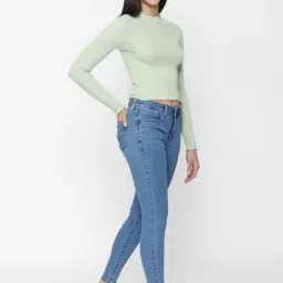 American Eagle Outfitters Blue Mid Rise Jeans image 5