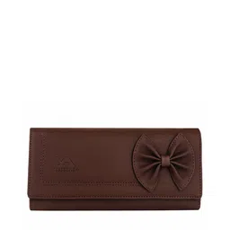YESSBENZA Women Brown Solid Envelope Wallet image 1