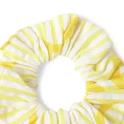 United Colors of Benetton Girls Yellow Cotton Floral Print Dress image 5