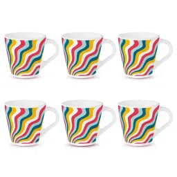 Larah by Borosil White Ceramic Tea & Coffee Mug - Set fo 6 160ml-image-81
