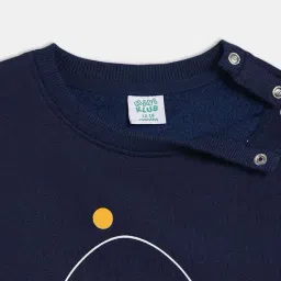 Miniklub Boys Navy Regular Fit Knitted Sweatshirt image 4