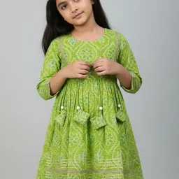 Sangria Girls Pure Cotton Printed Clothing Set-picture-51