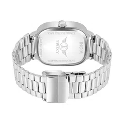 TWIXY Men Brass Dial & Stainless Steel Bracelet Style Straps Analogue Watch TYW-7 RED image 2