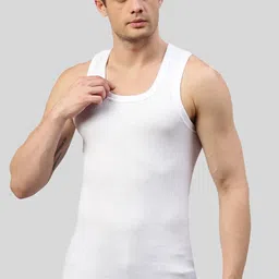 MACHO Sporto Pack Of 10 Pure Cotton Scoop Neck Basic Vests image 2