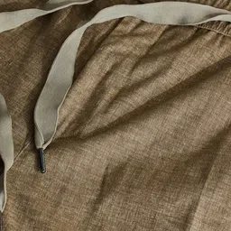 Snitch Khaki Textured Relaxed Cotton Loose Fit Trousers image 3