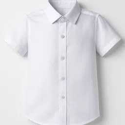 Babyoye Cotton Knit Half Sleeves Solid Color 3 Piece Party Suit with Bow - White & Green image 3