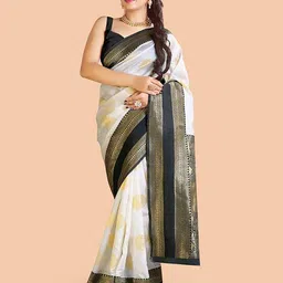 Aldwych Woven Design Zari Banarasi Saree-image-67