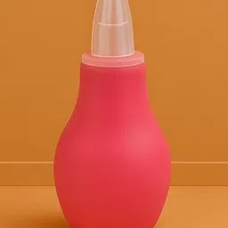 KIDS BASIC Baby Care Grooming Essential Combo | Teddy Style Powder Puff + Nail Cutter + Nose Sucker + Hair Brush & Comb Set- Green, Green, Pink, Pink image 4