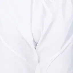 VASTRAMAY Men White & White Solid Kurta with Churidar image 5