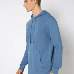 GAP Blue Cotton Regular Fit Embroidery Sweatshirt image 3