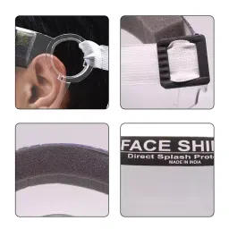 Oriley Ayurveda 2000 Micron Reusable O2 Face Shield with Adjustable Elastic Strap OA5124 image 3