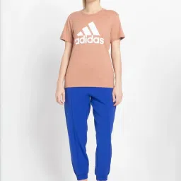 adidas Blue Plain Trackpants image 4
