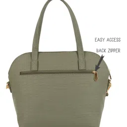 Baggit Olive Textured Medium Cross Body Bag image 4