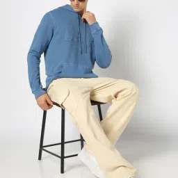 GAP Blue Cotton Regular Fit Embroidery Sweatshirt image 5