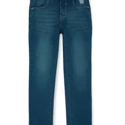 Gini & Jony Kids Blue Printed Jeans-picture-24
