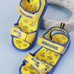 Kidsville Kids Boys Minions Printed Royal Blue Sandals-image-85