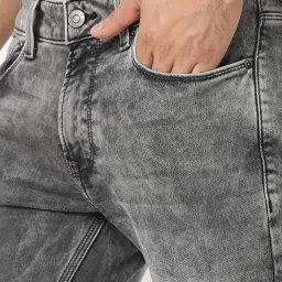 Spykar Grey Slim Fit Low Rise Jeans image 4
