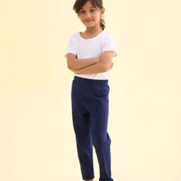 Go Colors! Kids Navy Cotton Slim Fit Leggings-image-30