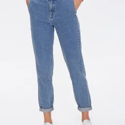 FOREVER 21 WOMEN HIGH WAIST MOM FIT ANKLE LENGTH JEANS-image-62