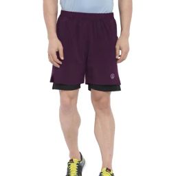 Chkokko Wine Regular Fit Sports Shorts-picture-9
