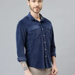 Woods Blue Regular Fit Shirt image 4