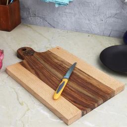 VarEesha Brown Sheesham Wood Chopping Board - Set of 1-picture-48