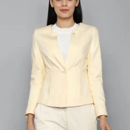 Allen Solly Beige Regular Fit Blazer-picture-1