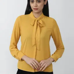 Van Heusen Yellow Plain Shirt-picture-19