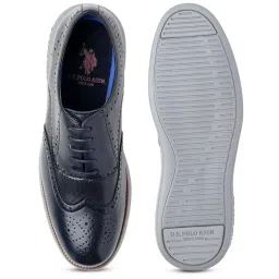 U.S. Polo Assn. Men's Navy Brogue Shoes image 4